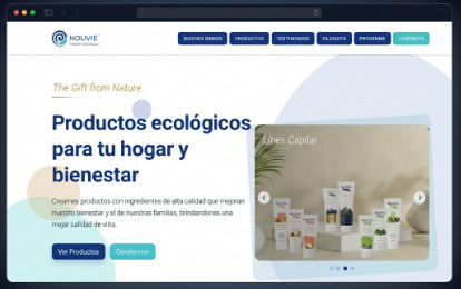 Nouvie — ecological products catalog and order management system